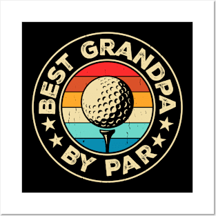 Best Grandpa By Par T Shirt For Men T-Shirt Posters and Art